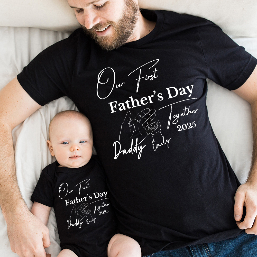 Plant Parent T Shirt - Personalized Our First Father's Day Together