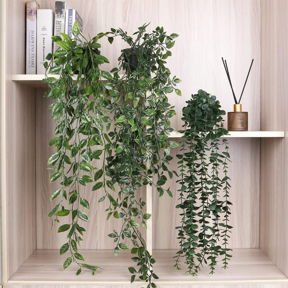 Artificial Hanging Plants with - String Of Pearls Plant recension och pris