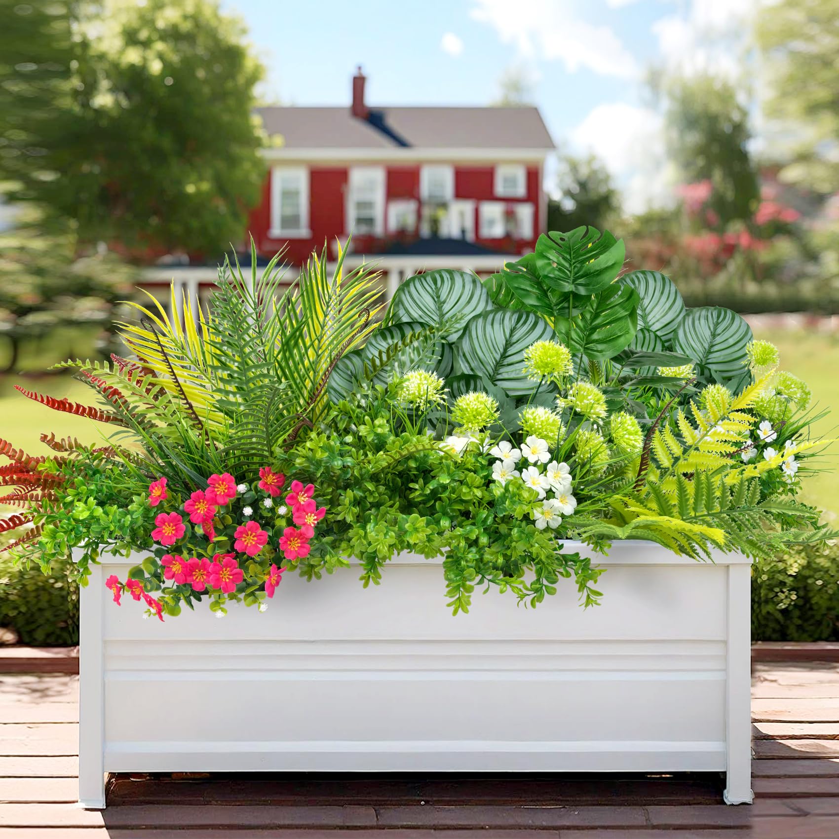 26Pcs Artificial Plants Outdoo - String Of Pearls Plant recension och pris