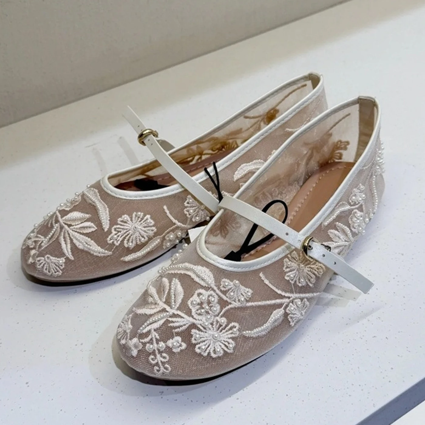 Embroidery Flowers Pearl Mesh  - String Of Pearls Plant recension och pris