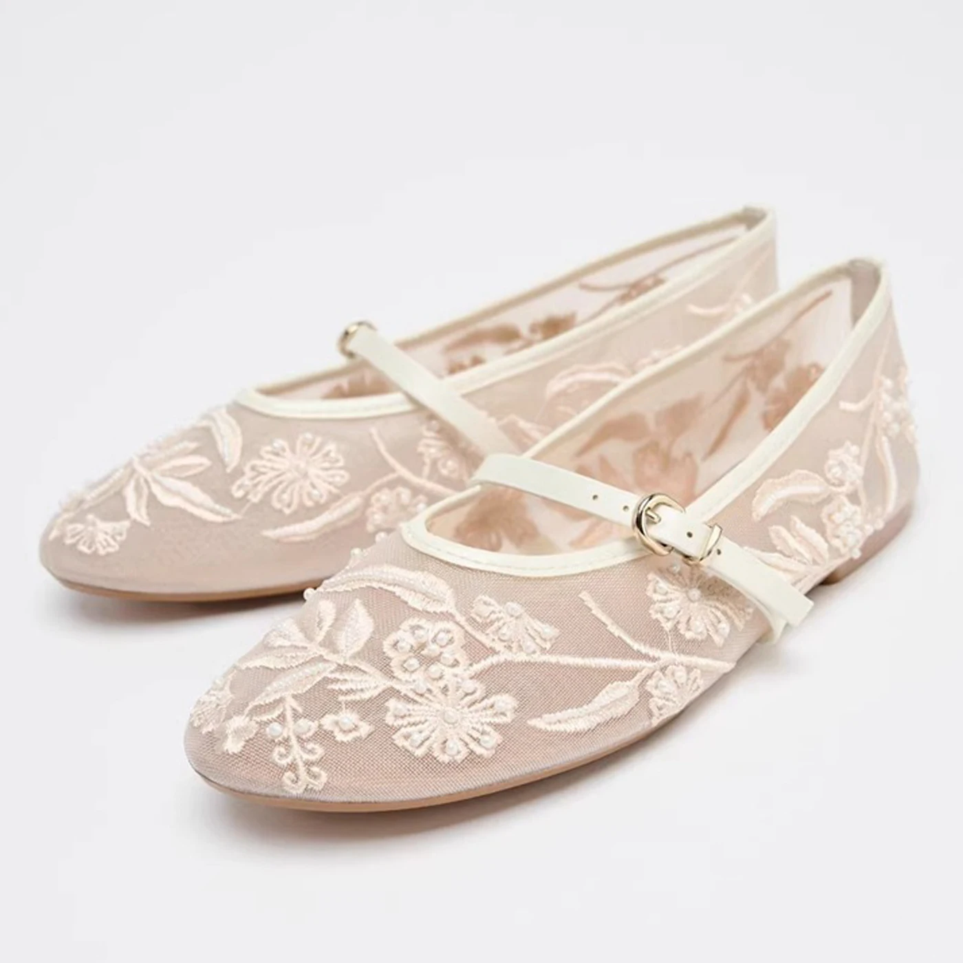 Embroidery Flowers Pearl Mesh  - String Of Pearls Plant recension och pris