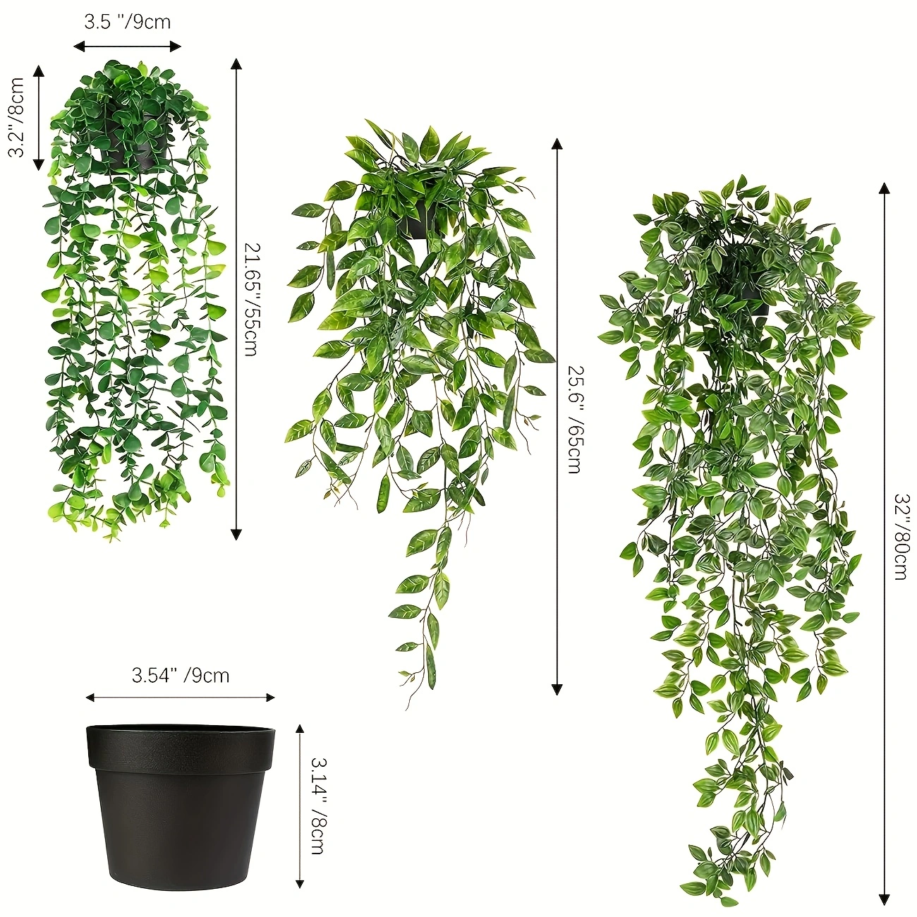 Artificial hanging plants, euc - String Of Pearls Plant recension och pris