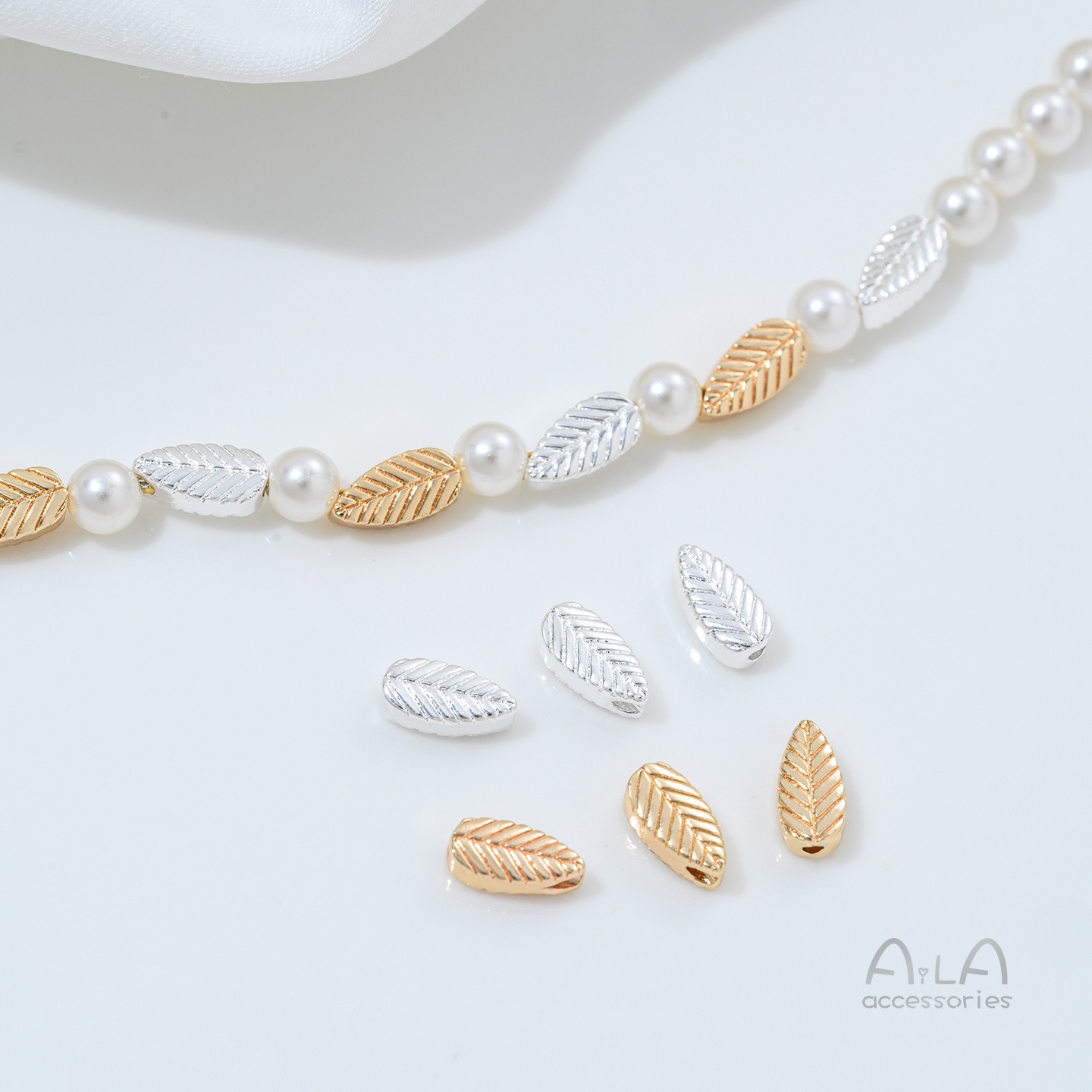 Silver-plated 14K Gold Double- - String Of Pearls Plant recension och pris