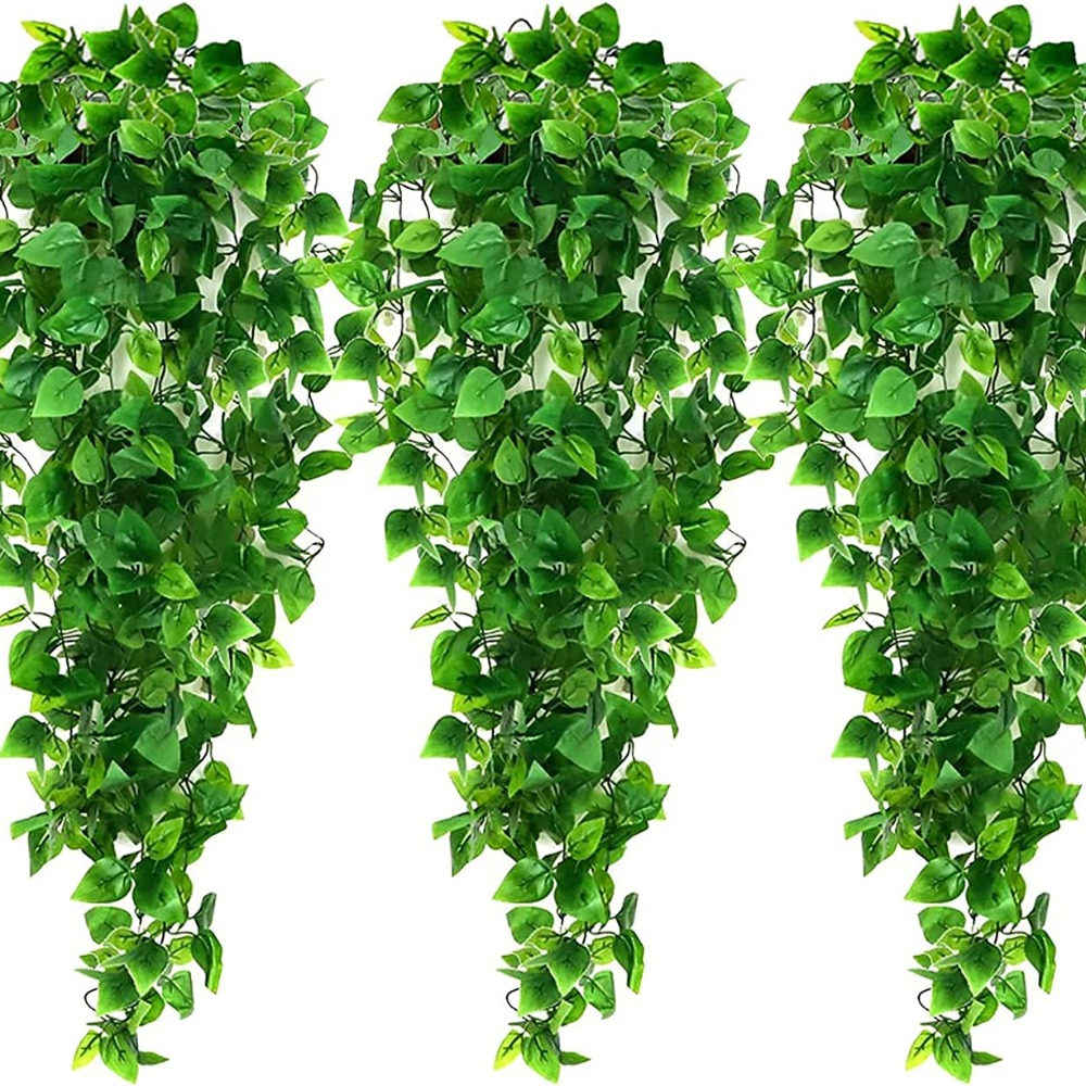 3PCSArtificial Hanging Plants  - String Of Pearls Plant recension och pris